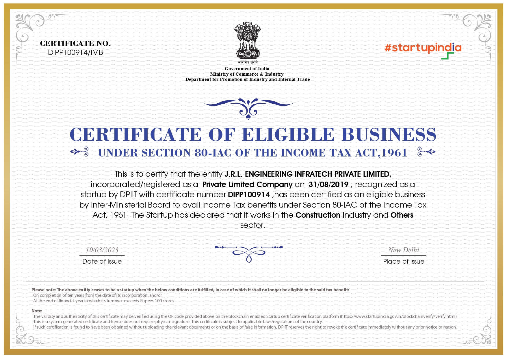 Certificate 5